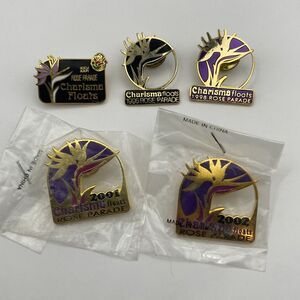 Lot of 5 Rose‎ Parade Charisma Floats Tournament of Roses Lapel Pins 1994-2002